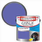 Denny's Chalk Paint For Walls Colour- Azure Storm Twilight Blue - Matte Wipe-Clean Coverage