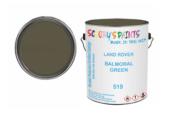 Mixed Paint For Land Rover Range Rover, Balmoral Green, Code: 519, Green