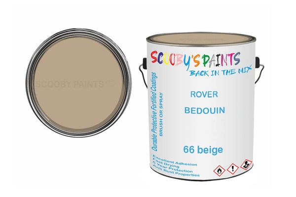 Mixed Paint For Rover 2500, Bedouin, Code: 66, Brown-Beige-Gold