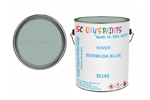 Mixed Paint For Triumph Stag, Bermuda Blue, Code: Bu40, Blue