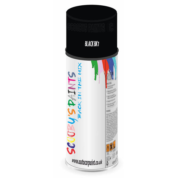 Mixed Paint For Rover 25/200 Series Black Bk1 Aerosol Spray A2