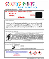 Austin BLACK PMA Spray or Brush Paint For Classic Austin Model Metro Restore my Old Austin