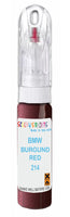 bmw 7 series burgundrot code 214 touch brush and neddle stone chip repair  up paint 1990 1991
