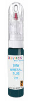bmw 6 series mineralblau code 231 touch brush and neddle stone chip repair  up paint 1990 1991