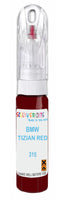 bmw 3 series tizianrot code 315 touch brush and neddle stone chip repair  up paint 1990 1993