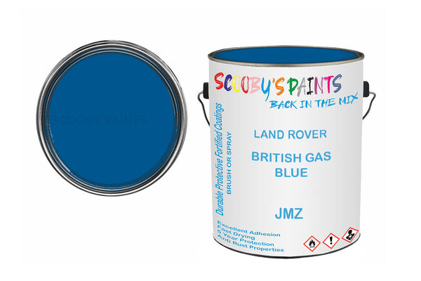 Mixed Paint For Land Rover Range Rover, British Gas Blue, Code: Jmz, Blue