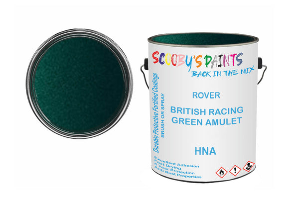 Mixed Paint For Rover Metro, British Racing Green Amulet, Code: Hna, Green