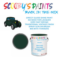 Morris Minor GN29 Vintage Classic Car Paint for restoration Green Original Cellulose Paint used, Perfect Mix for BRITISH RACING WOODLAND GREEN
