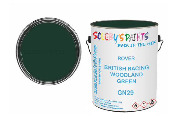Mixed Paint For Mg Mgb, British Racing Woodland Green, Code: Gn29, Green