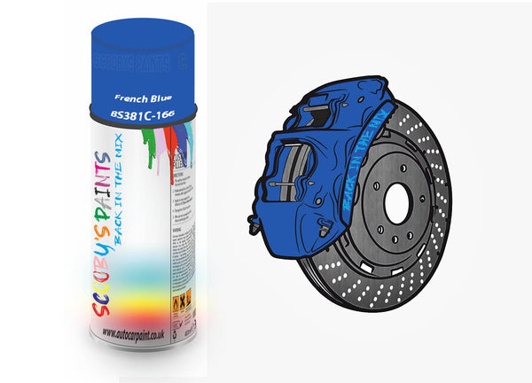 Brake Caliper Paint For Mitsubishi French Blue Aerosol Spray Paint BS381c-166