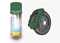 Brake Caliper Paint For Peugeot Deep Chrome Green Aerosol Spray Paint BS381c-267