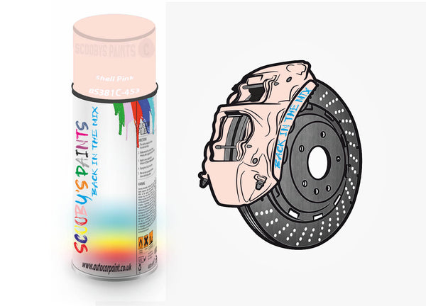 Brake Caliper Paint For Alfa Romeo Shell Pink Aerosol Spray Paint BS381c-453