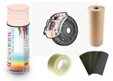 Brake Caliper Paint For Audi Shell Pink preparation Bare Metal Paint