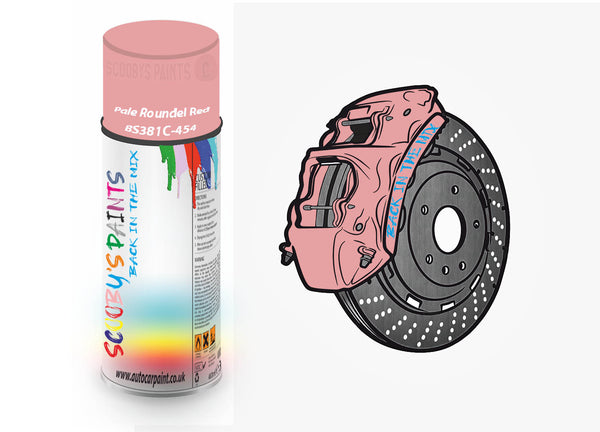 Brake Caliper Paint For Mercedes Pale Roundel Red Aerosol Spray Paint BS381c-454