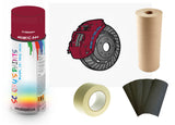 Brake Caliper Paint For Fiat Crimson preparation Bare Metal Paint