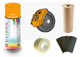 Brake Caliper Paint For Audi Apricot preparation Bare Metal Paint