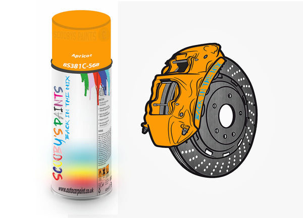 Brake Caliper Paint For Jeep Apricot Aerosol Spray Paint BS381c-568