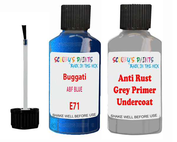 For Bugatti All Models Abf Blue Touch Up Paint Code E71 Scratch Repair ...
