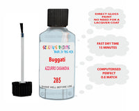 Bugatti AZZURRO CASANOVA Paint Code 285