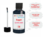 Bugatti BLEU ROYAL CARBON Paint Code 728