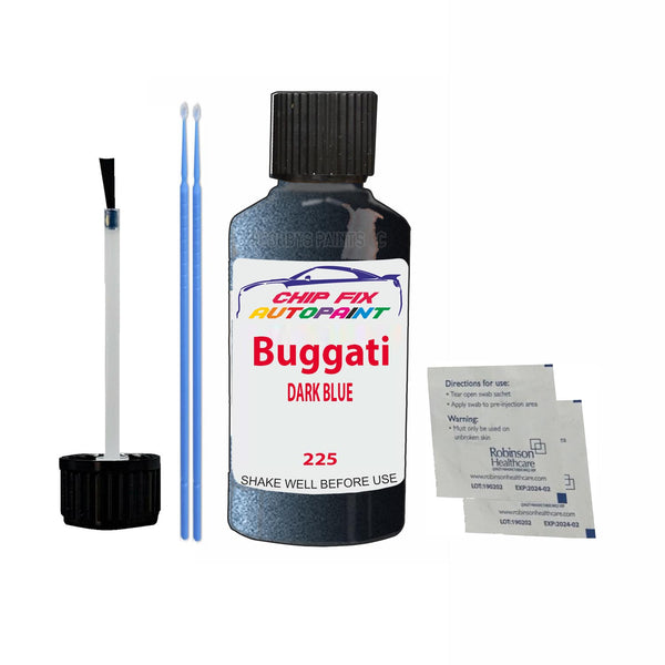 Bugatti ALL MODELS DARK BLUE Touch Up Paint Code 225 Scratch Repair Paint