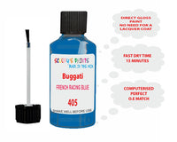 Bugatti FRENCH RACING BLUE Paint Code 405