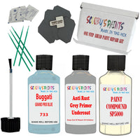 Bugatti GRAND PRIX BLUE Car Detailing and Polish Finish Kit