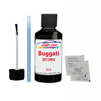 Bugatti ALL MODELS GREY CARBON Touch Up Paint Code 914 Scratch Repair Paint