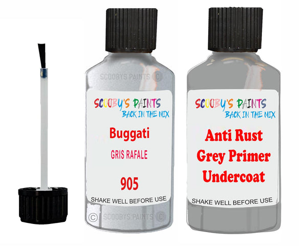 For Bugatti All Models Gris Rafale Touch Up Paint Code 905 Scratch Rep ...