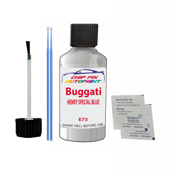 Bugatti ALL MODELS HENRY SPECIAL BLUE Touch Up Paint Code E73 Scratch Repair Paint