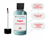 Bugatti PETROL BLUE INTERIEUR Paint Code 262