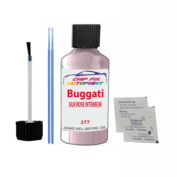 Bugatti ALL MODELS SILK ROSE INTERIEUR Touch Up Paint Code 277 Scratch Repair Paint