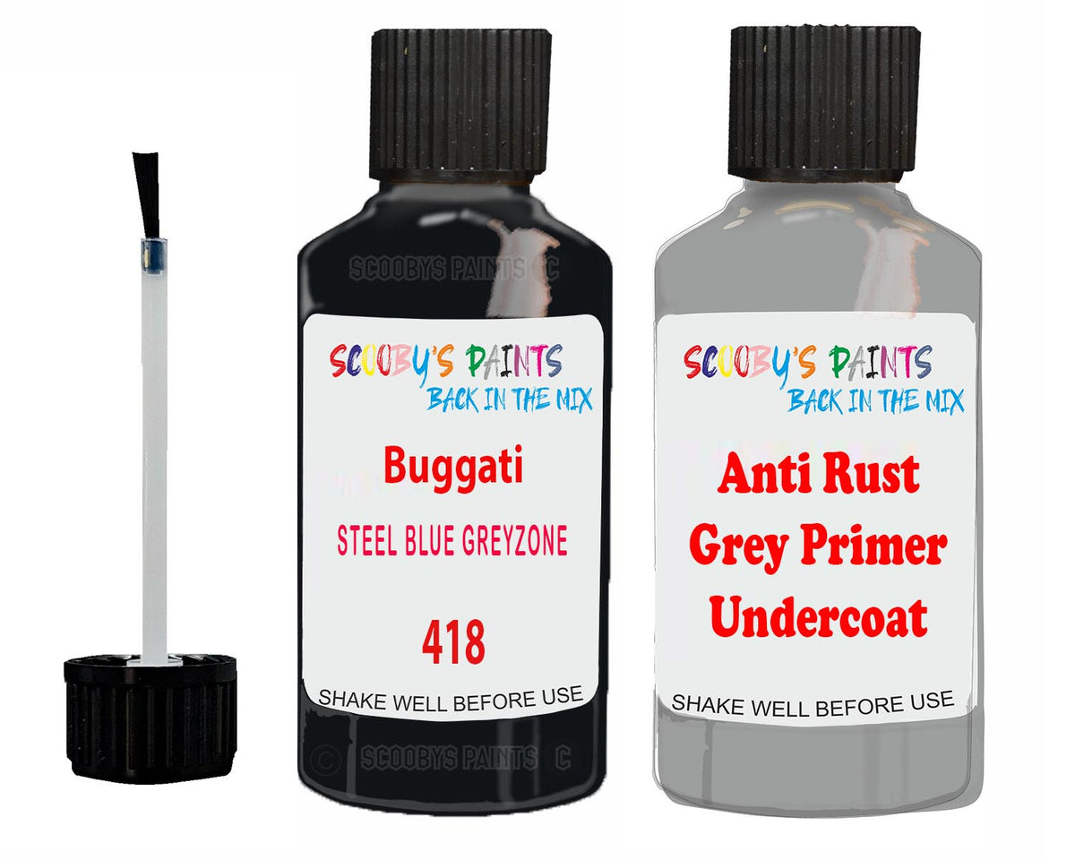 For Bugatti All Models Steel Blue Greyzone Touch Up Paint Code 418 Scr ...