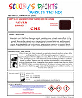 Austin BURGUNDY Spray or Brush Paint For Classic Austin Model Metro Restore my Old Austin
