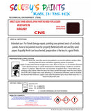 Rover BURGUNDY Spray or Brush Paint For Classic Rover Model Montego Restore my Old Rover