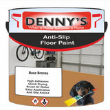 Denny's Floor Paint For Grip Coating Colour- Base Bronze - Anti-Slip Hardwearing Safe