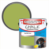 Denny's Chalk Paint For Walls Colour- Basil Mint Green - Matte Wipe-Clean Coverage
