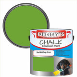 Denny's Chalk Paint For Walls Colour- Basil Mint Sage Green - Matte Wipe-Clean Coverage