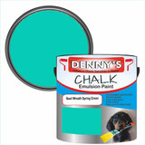 Denny's Chalk Paint For Furniture Colour- Basil Wreath Spring Green - Matte Scuffproof Refresh