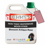 Denny's Stain Paint For Decking Colour- Blossom Antique Rose - Anti-Slip Weatherproof Nourish