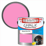Denny's Chalk Paint For Walls Colour- Blossom Cherry Pink - Matte Wipe-Clean Coverage