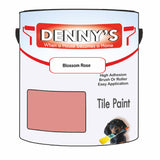 Denny's Tile Paint For Commercial Areas Colour- Blossom Rose - High-Traffic Durable Easy-Clean