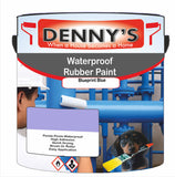 Denny's Waterpoof Paint For Pools Colour- Blueprint Blue - Water-Seal Chlorine-Tough Anti-Slip