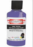 Denny's Floor Paint For Grip Coating Colour- Blueprint Chilled Blue - Anti-Slip Hardwearing Safe