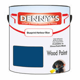Denny's Wood Paint For Decking Colour- Blueprint Harbour Blue - Anti-Slip Weatherproof Durable