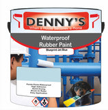 Denny's Waterpoof Paint For Pools Colour- Blueprint Jet Blue - Water-Seal Chlorine-Tough Anti-Slip
