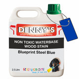 Denny's Stain Paint For Decking Colour- Blueprint Steel Blue - Anti-Slip Weatherproof Nourish