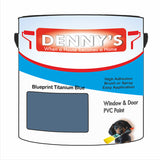 Denny's Plastic Paint For Doors Colour- Blueprint Titanium Blue - Scuffproof Wipeable Durable