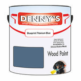 Denny's Wood Paint For Decking Colour- Blueprint Titanium Blue - Anti-Slip Weatherproof Durable