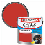 Denny's Chalk Paint For Cabinets Colour- Blush Charm Ember Red - Matte Scuffproof Easy-Clean